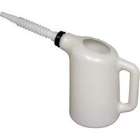 Oil Dispenser with White Spout, Plastic, 6 qt Capacity Solutions industrielles ALPHA