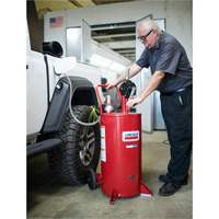 25-Gallon Steel Fuel Caddy with 2-Way Rotary Pump & Filter Solutions industrielles ALPHA