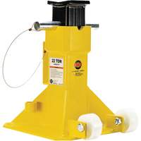 EZ-Wheel Jack Stand, Locking Pin, 22 Tons Capacity, 13-1/2" - 20" H Solutions industrielles ALPHA