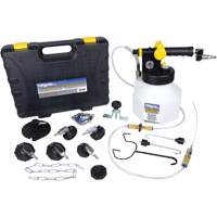 Trousse de purge de freins sous pression avec sept adaptateurs Solutions industrielles ALPHA