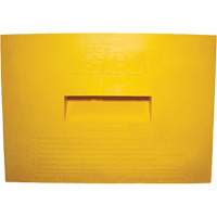 Cale de roue, Polyur&eacute;thane, Jaune, 15-1/4" la x 12-1/8'' p x 10-3/4" h Solutions industrielles ALPHA
