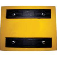 Cale de roue, Polyur&eacute;thane, Jaune, 15-1/4" la x 12-1/8'' p x 10-3/4" h Solutions industrielles ALPHA