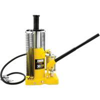 Cric-bouteille de s&eacute;rie Pro, 30 tonnes, Air comprim&eacute;/hydraulique, 20" Hauteur &eacute;lev&eacute;e Solutions industrielles ALPHA