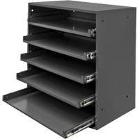 Compartment Box Cabinet, Steel, 5 Slots, 20-1/2" W x 12-1/2" D x 21" H, Grey Solutions industrielles ALPHA