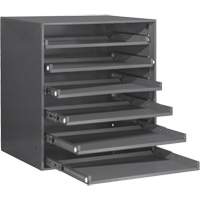 Compartment Box Cabinet, Steel, 6 Slots, 20-5/16" W x 15-15/16" D x 21-7/8" H, Grey Solutions industrielles ALPHA