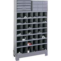 Modular Small Parts Storage Unit, Steel, 13 Drawers, 33-3/4" x 12-1/4" x 59", Grey Solutions industrielles ALPHA