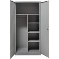Combination Storage Cabinet, 36" W x 18" D x 72" H, Grey Solutions industrielles ALPHA
