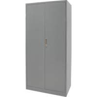 Hi-Boy Storage Cabinet, Steel, 4 Shelves, 72" H x 36" W x 18" D, Grey Solutions industrielles ALPHA