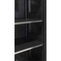 Hi-Boy Storage Cabinet, Steel, 4 Shelves, 72" H x 36" W x 18" D, Black Solutions industrielles ALPHA