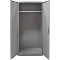 Wardrobe Storage Cabinet, Steel, 36" W x 18" D x 72" H, Grey Solutions industrielles ALPHA