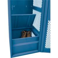 Gear Locker with Door, Steel, 24" W x 18" D x 72" H, Dark Blue Solutions industrielles ALPHA