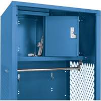 Gear Locker, Steel, 24" W x 18" D x 72" H, Dark Blue Solutions industrielles ALPHA