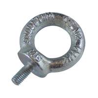 Drop Forged Eye Bolts, 1/8" Dia., 1/2" L, Uncoated Natural Finish, 154 lbs (70 kg) Capacity Solutions industrielles ALPHA