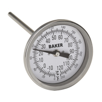 Bi-Metal Thermometers, Contact, Analogue, 0-250°F (-20-120°C) Solutions industrielles ALPHA