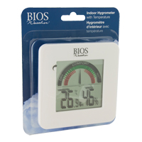 Indoor Hygrometers with BIOS Comfort Scale, Contact, Digital, -58-158°F (-50-70°C) Solutions industrielles ALPHA