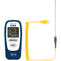 Food Thermometer with HACCP Check, Contact, Digital, -83.2 - 1999°F (-64 to 1400°C) Solutions industrielles ALPHA
