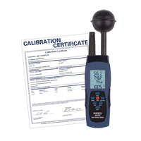 Compteur de contrainte thermique au thermom&egrave;tre-globe mouill&eacute; (WBGT) avec certificat de calibration Solutions industrielles ALPHA
