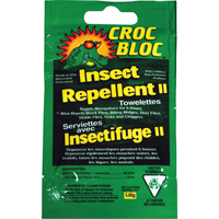Insectifuge, 6 heures de protection, DEET &agrave; 30 %, Serviette, 5,58 g Solutions industrielles ALPHA