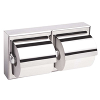 Two-Roll Toilet Paper Dispenser with Hoods, Multiple Roll Capacity Solutions industrielles ALPHA