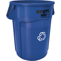 BRUTE&reg; Round Recycling Containers, Bulk, Plastic, 44 US gal. Solutions industrielles ALPHA