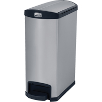 Slim Jim&reg; Waste Container, Stainless Steel, 13 US gal. Capacity Solutions industrielles ALPHA
