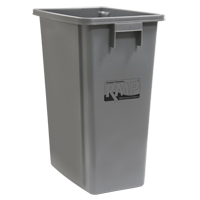 Bac &agrave; d&eacute;chets et de recyclage, Plastique, 16 gal. US Solutions industrielles ALPHA