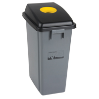 Bac &agrave; d&eacute;chets et de recyclage, Plastique, 16 gal. US Solutions industrielles ALPHA