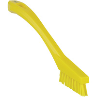 Brosse &agrave; recoins, Soies Ferme, Longueur de 8", Jaune Solutions industrielles ALPHA