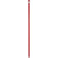 Manche ultra hygi&eacute;nique, Balai/Grattoir/Raclette, Rouge, Ergonomique, 59" lo Solutions industrielles ALPHA