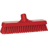 Deck & Wall Scrub Brush, Stiff Bristles, 12", Polyester, Red Solutions industrielles ALPHA