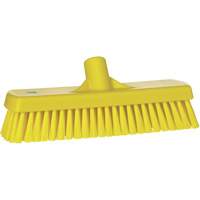 Brosse &agrave; r&eacute;curer pour planchers et murs, Crins Ferme, 12", Polyester, Jaune Solutions industrielles ALPHA
