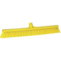 Balai-brosse &agrave; soies combin&eacute;es, Crins Cors&eacute;/Fin, 24", Polyester, Jaune Solutions industrielles ALPHA