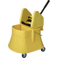 Champ Bucket & Wringer Combo, Down Press, 10 US Gal.(40 Quart), Yellow Solutions industrielles ALPHA