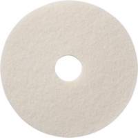 Floor Pads, 12", Polish, White Solutions industrielles ALPHA