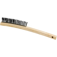 Scratch Brush, Steel, 3 x 19 Wire Rows, 13-3/4" Long Solutions industrielles ALPHA