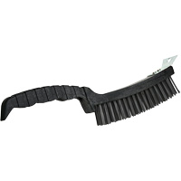 Scratch Brush, Steel, 4 x 17 Wire Rows, 12" Long Solutions industrielles ALPHA