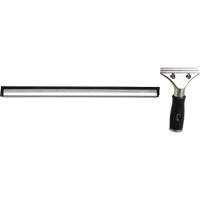 Window Squeegee with Handle, 18", Rubber, Stainless Steel Frame Solutions industrielles ALPHA