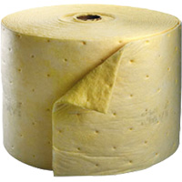 Tampon absorbant pour produits chimiques, Lourd, 150' lo x 15,25" la, Absorption 35,9 gal Solutions industrielles ALPHA