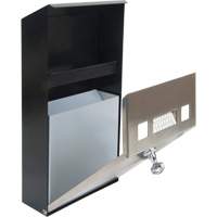 Smoking Receptacle, Wall-Mount, Stainless Steel, 1 Litre Capacity, 11-4/5" Height Solutions industrielles ALPHA