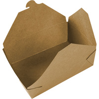 Contenants pour aliments &agrave; emporter Kraft, Ondul&eacute;, Rectangulaire Solutions industrielles ALPHA