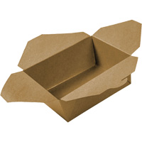 Contenants pour aliments &agrave; emporter Kraft, Ondul&eacute;, Rectangulaire Solutions industrielles ALPHA