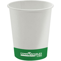 Gobelets en papier compostable chaud/froid &agrave; paroi simple, 8 oz, Multicolore Solutions industrielles ALPHA