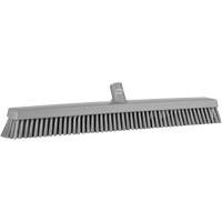 Heavy-Duty Push Broom, Fine/Stiff Bristles, 24", Grey Solutions industrielles ALPHA