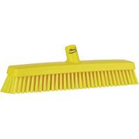 Push Broom Head, Fine/Stiff Bristles, 16-1/2", Polyester/Polypropylene, Yellow Solutions industrielles ALPHA