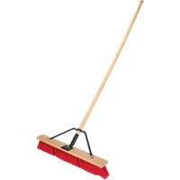 Balai-brosse &agrave; manche renforc&eacute;, 24", Moyen, Soies PVC Solutions industrielles ALPHA