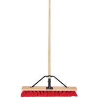 Balai-brosse &agrave; manche renforc&eacute;, 24", Moyen, Soies PVC Solutions industrielles ALPHA
