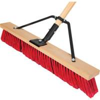 Balai-brosse &agrave; manche renforc&eacute;, 24", Moyen, Soies PVC Solutions industrielles ALPHA