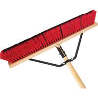 Balai-brosse &agrave; manche renforc&eacute;, 24", Moyen, Soies PVC Solutions industrielles ALPHA