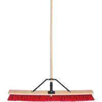 Balai-brosse &agrave; manche renforc&eacute;, 36", Moyen, Soies PVC Solutions industrielles ALPHA