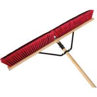 Balai-brosse &agrave; manche renforc&eacute;, 36", Moyen, Soies PVC Solutions industrielles ALPHA